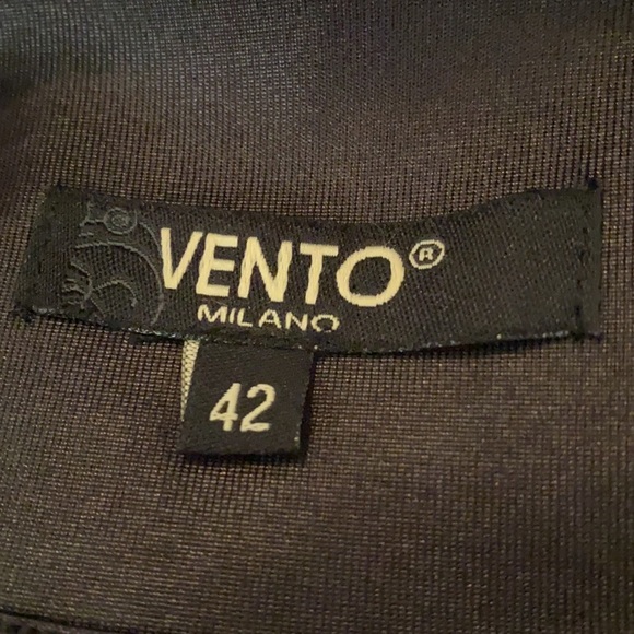 VENTO milano high end Italian top designer black bomber jacket - Picture 11 of 16